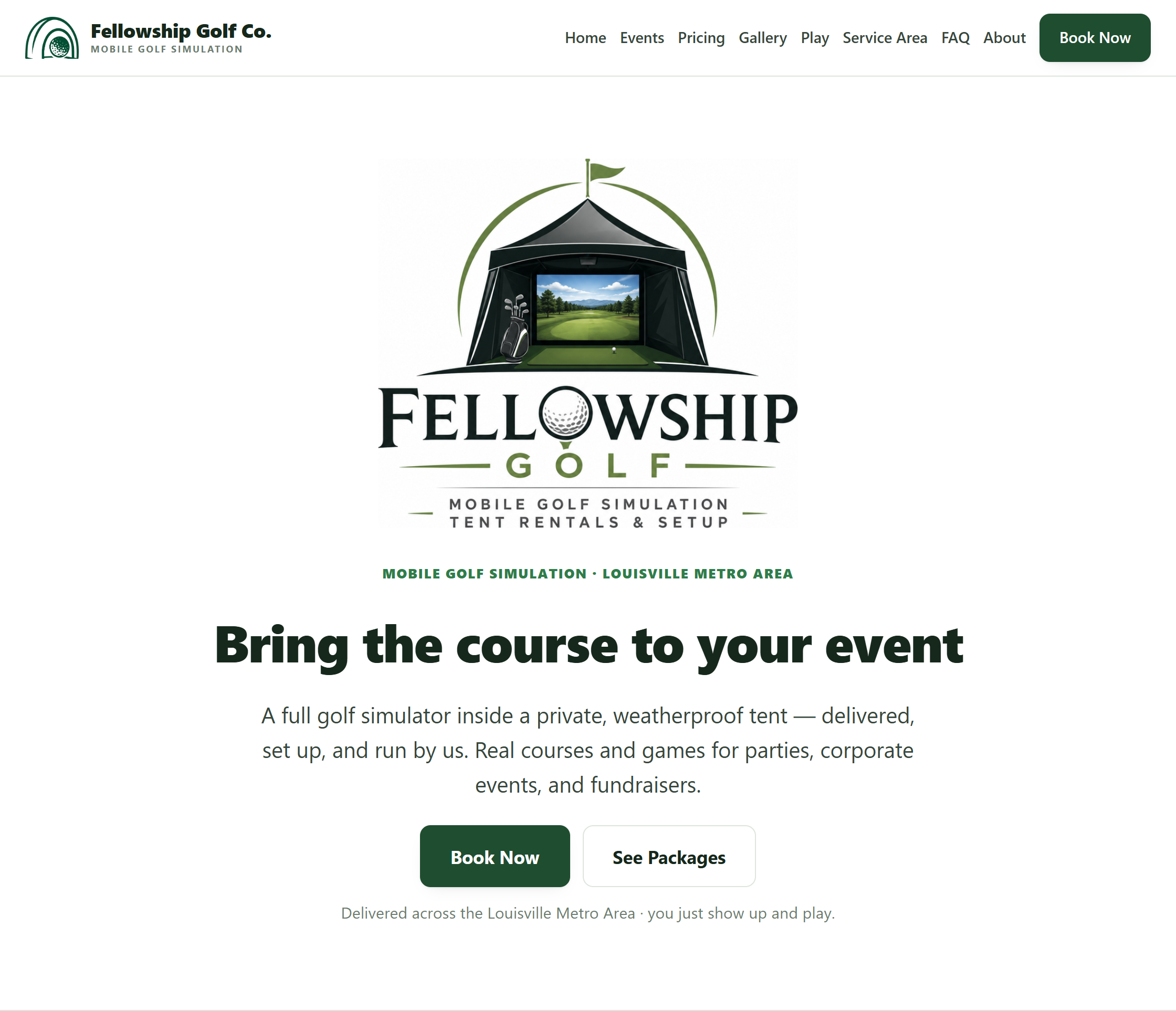 Fellowship Golf website